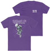Purple Sigma Pi Graphic T-Shirt | Space Baller | Sigma Pi Apparel and Merchandise