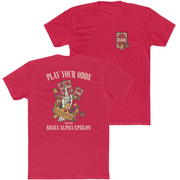 Red Sigma Alpha Epsilon Graphic T-Shirt | Play Your Odds | Sigma Alpha Epsilon Clothing and Merchandise