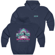 Navy Alpha Sigma Phi Graphic Hoodie | The Deep End | Alpha Sigma Phi Fraternity Hoodie 