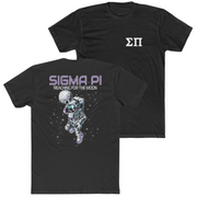 Black Sigma Pi Graphic T-Shirt | Space Baller | Sigma Pi Apparel and Merchandise