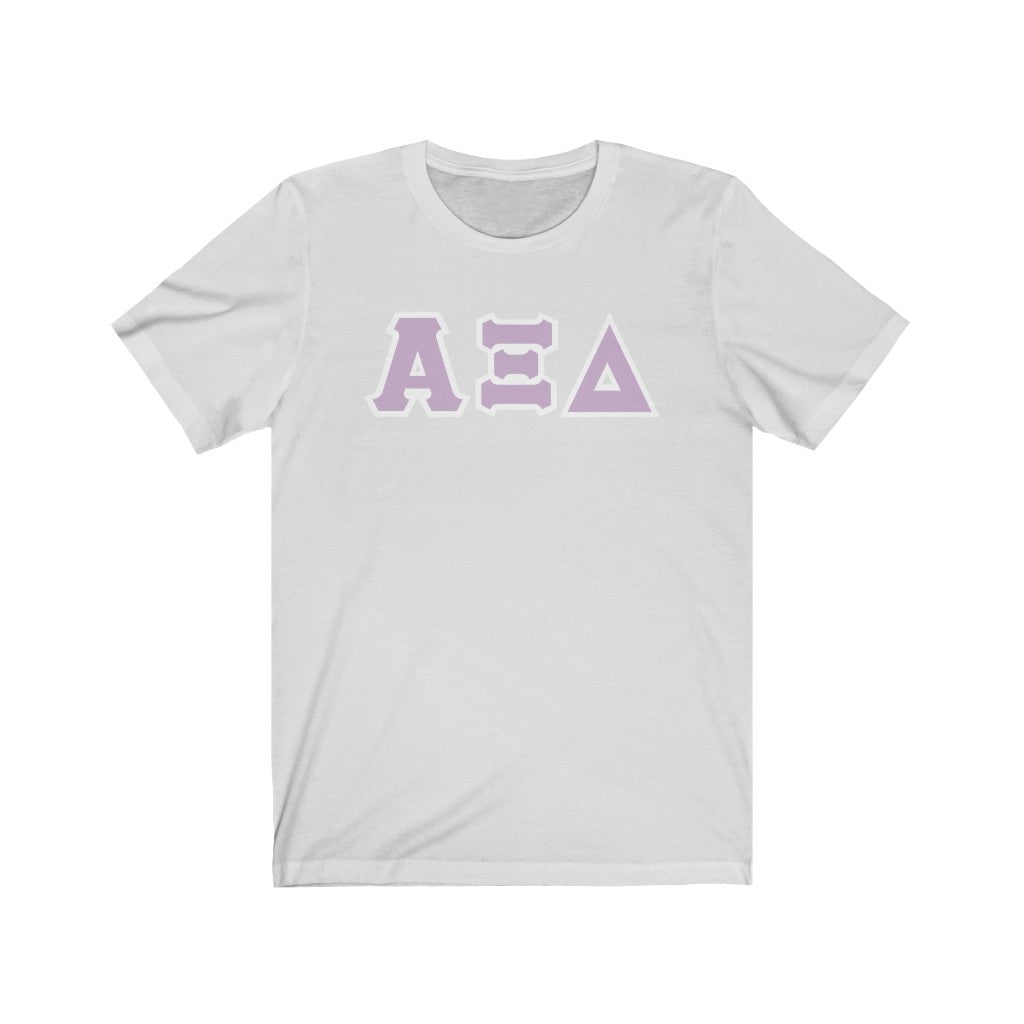 AXiD Print Letters | Loyal Lavender & White Border T-Shirt