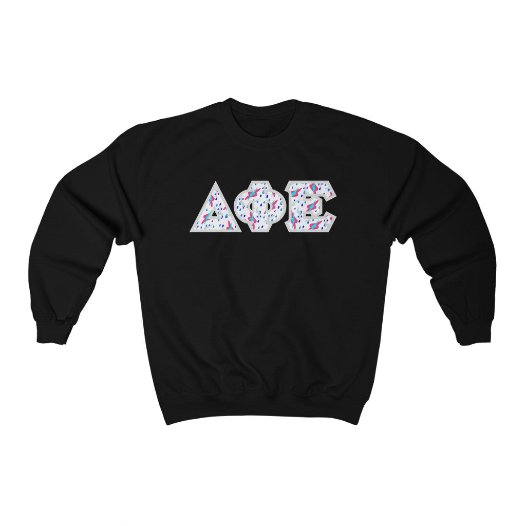 DPhiE Printed Letters | Bayside White Crewneck