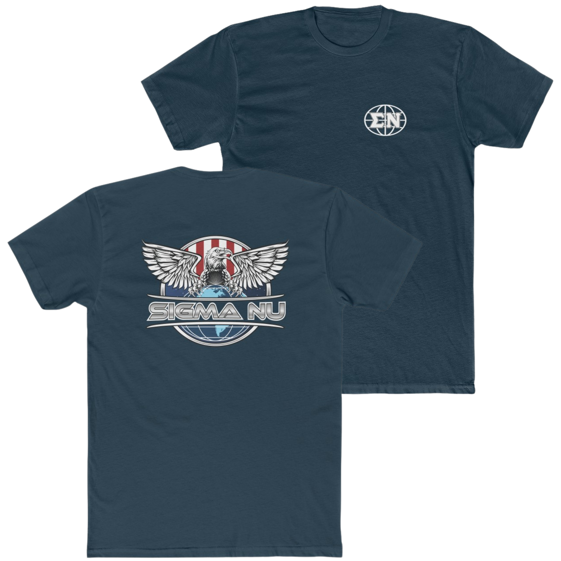 Navy Sigma Nu Graphic T-Shirt | The Fraternal Order |Sigma Nu Clothing, Apparel and Merchandise