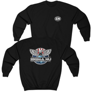 Black Sigma Nu Graphic Crewneck Sweatshirt | The Fraternal Order | Sigma Nu Clothing, Apparel and Merchandise