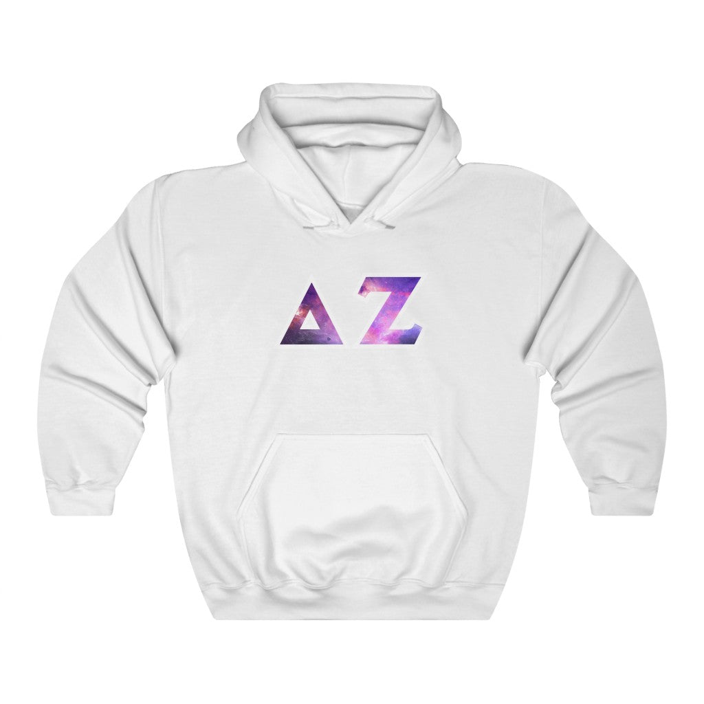 Delta Zeta Printed Letters | Galaxy Hoodie