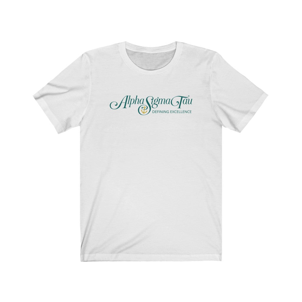 Alpha Sigma Tau Graphic T-Shirt | Defining Excellence Logo