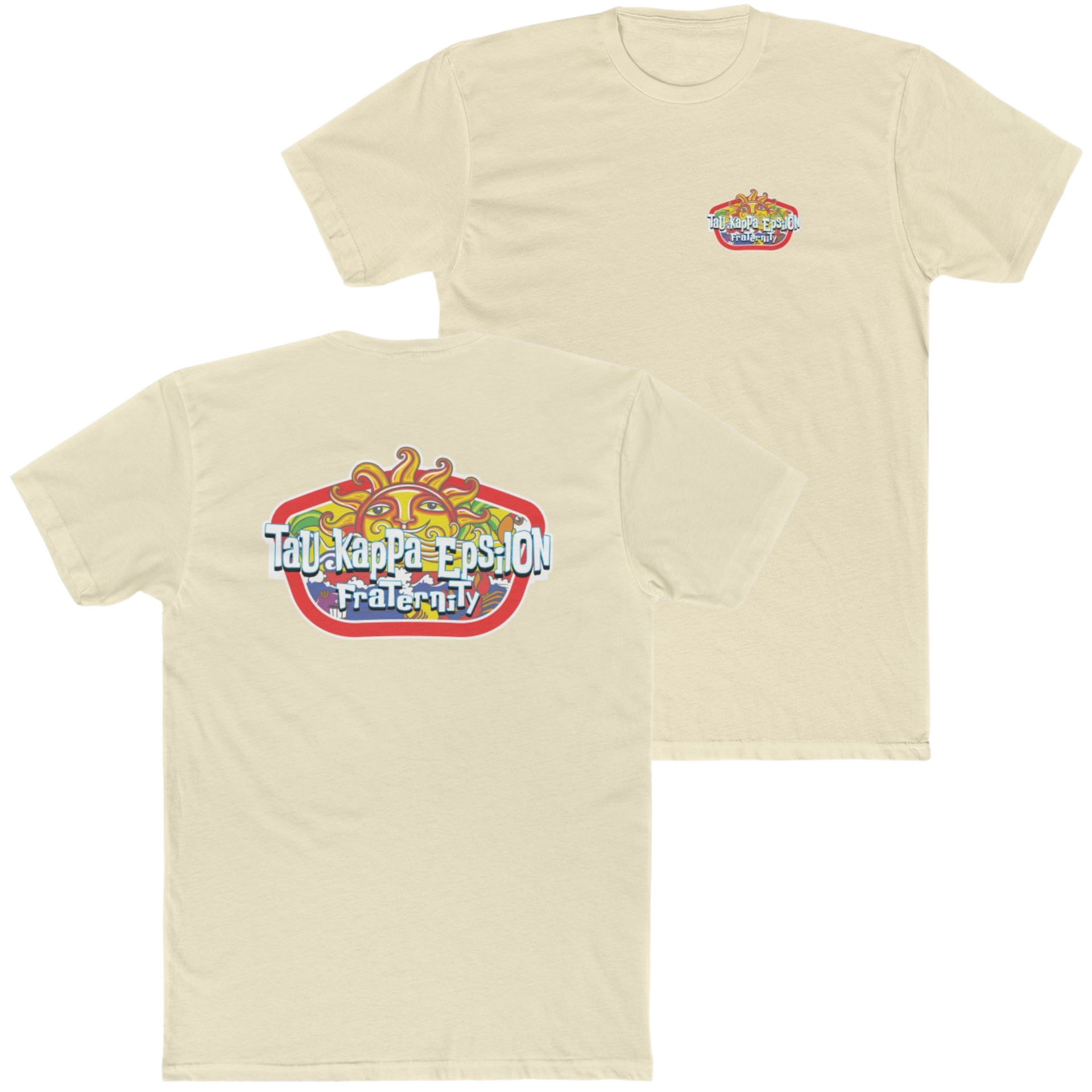 Natural Tau Kappa Epsilon Graphic T-Shirt | Summer Sol | Tau Kappa Epsilon Fraternity