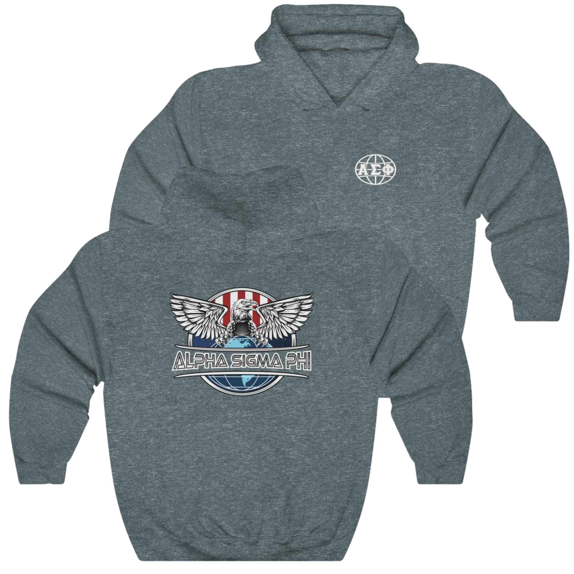 Grey Alpha Sigma Phi Graphic Hoodie | The Fraternal Order | Alpha Sigma Phi Fraternity Clothes