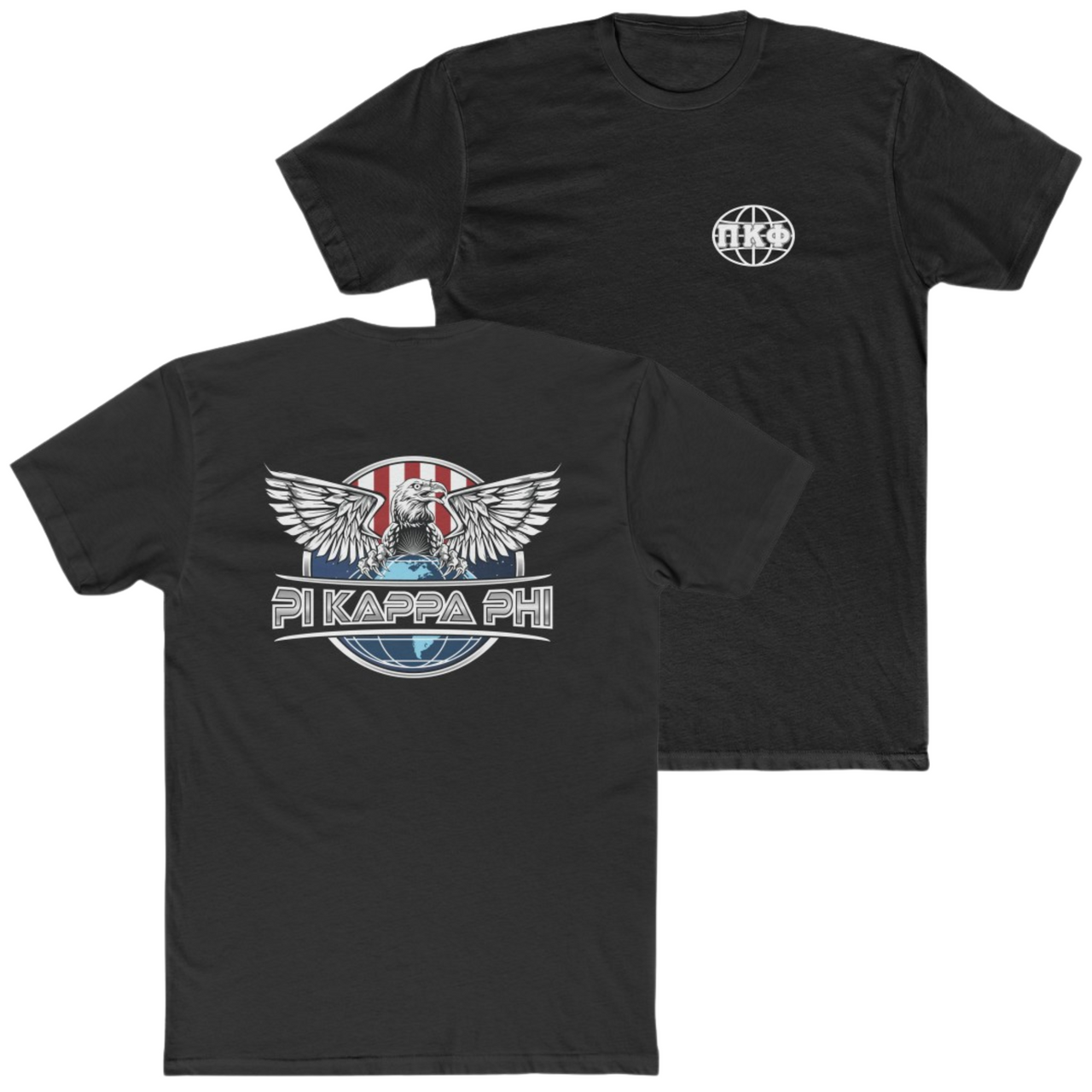 Black Pi Kappa Phi Graphic T-Shirt | The Fraternal Order | Pi Kappa Phi Apparel and Merchandise