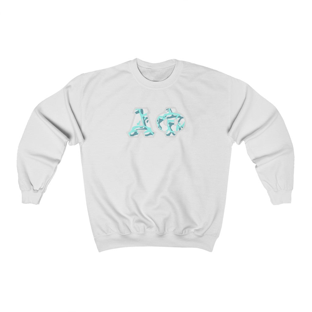 Alpha Phi Printed Letters | Under the Sea Crewneck