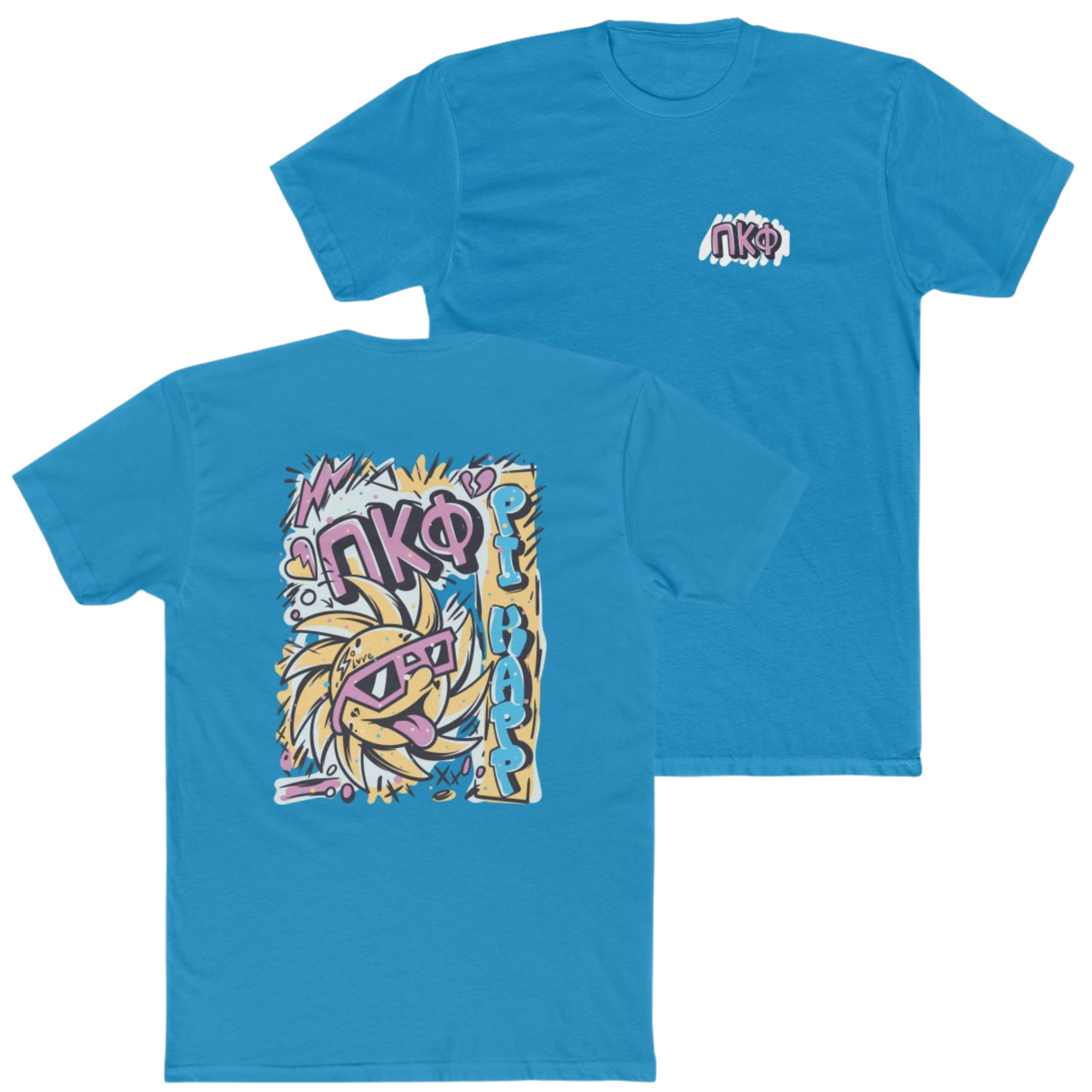 Turquoise Pi Kappa Phi Graphic T-Shirt | Fun in the Sun | Pi Kappa Phi Apparel and Merchandise 
