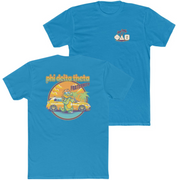 turquoise Phi Delta Theta Graphic T-Shirt | Cool Croc | phi delta theta fraternity greek apparel 