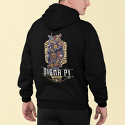 Sigma Pi Graphic Hoodie | Steampunk Owl | Sigma Pi Apparel and Merchandise model 