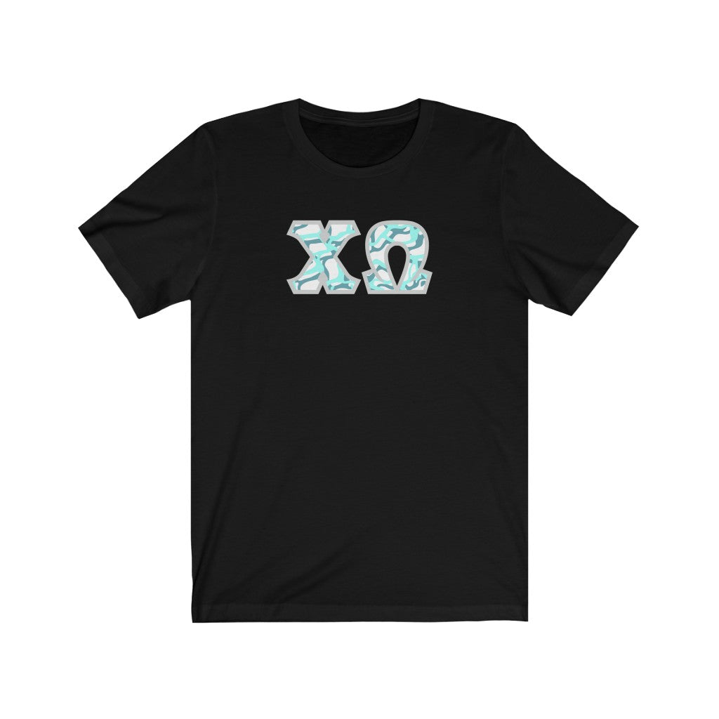 Chi Omega Printed Letters | Under the Sea T-Shirt