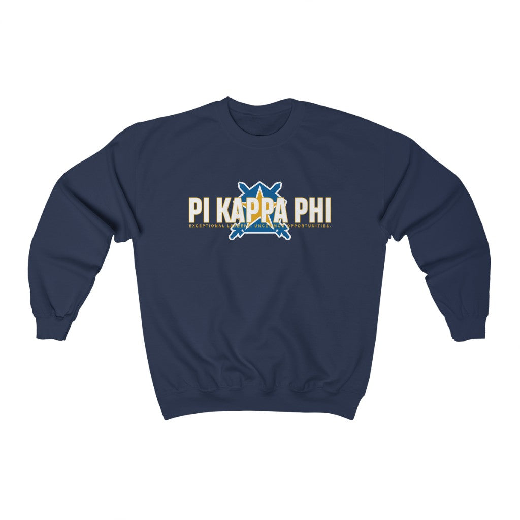 Pi Kappa Phi Graphic Crewneck Sweatshirt | Pi Kapp Shield