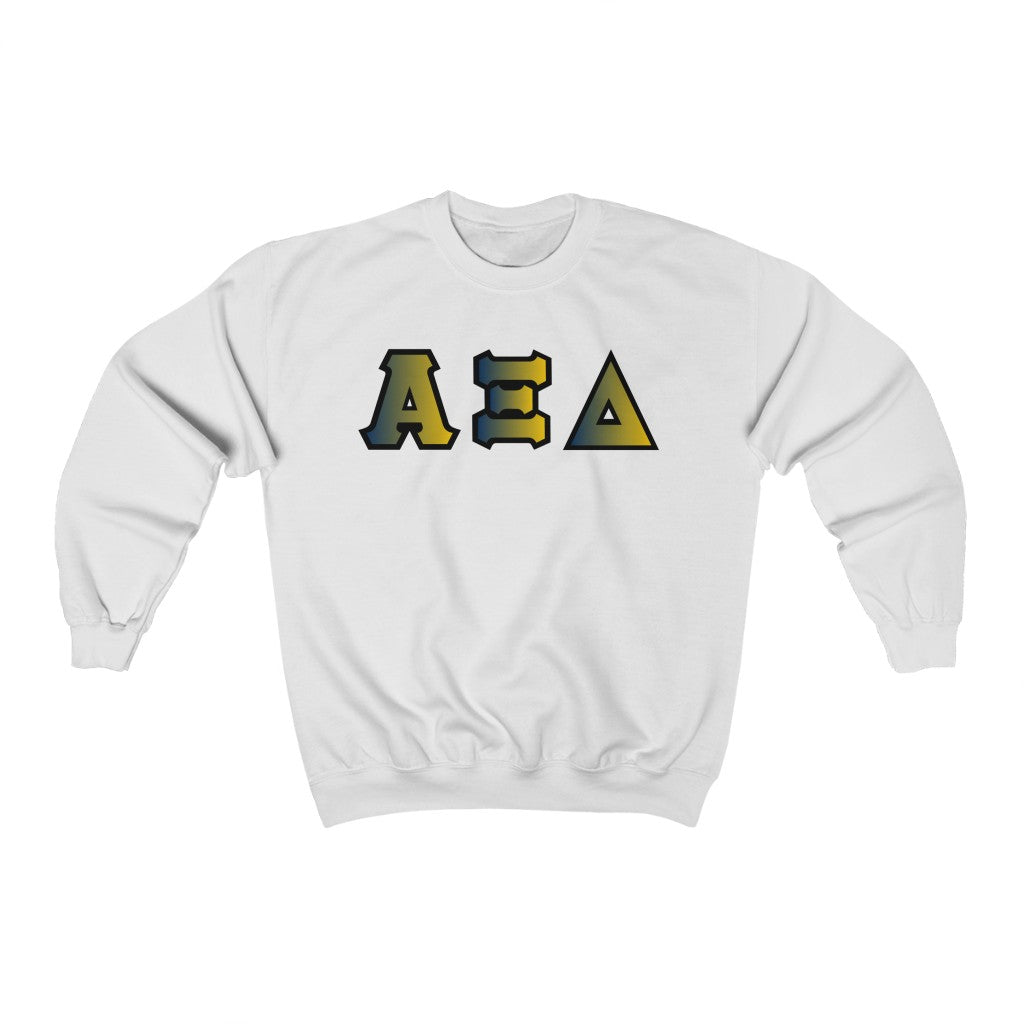 AXiD Printed Letters | Inspiration Gold & Black Crewneck