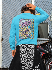 Blue Back Alpha Sigma Phi Graphic Long Sleeve | Fun in the Sun | Alpha Sigma Phi Fraternity Shirt 