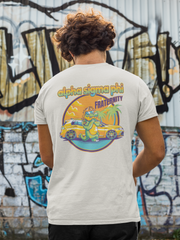 Alpha Sigma Phi Graphic T-Shirt | Cool Croc | Alpha Sigma Phi Fraternity Shirt Back Model
