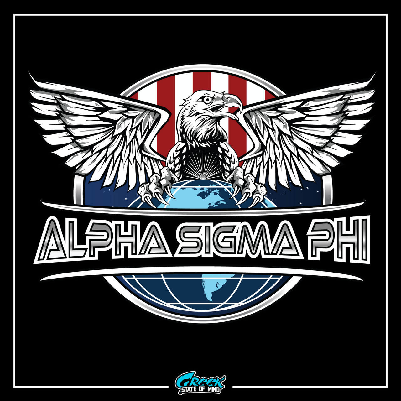 Alpha Sigma Phi Graphic Crewneck Sweatshirt | The Fraternal Order | Alpha Sigma Phi Fraternity Clothes design 