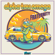 Alpha Tau Omega Graphic Long Sleeve | Cool Croc | Alpha Sigma Phi Fraternity Merch design