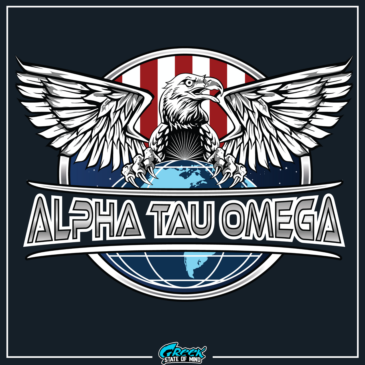 Alpha Tau Omega Graphic Crewneck Sweatshirt | The Fraternal Order | Alpha Tau Omega Apparel  design 
