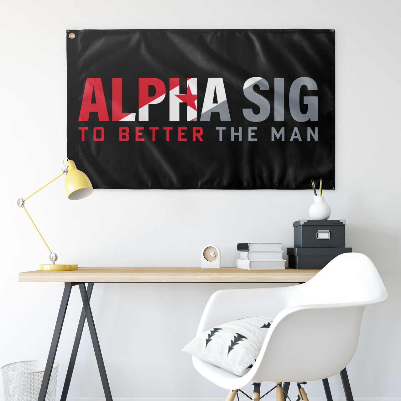 Alpha Sigma Phi - To Better The Man Flag