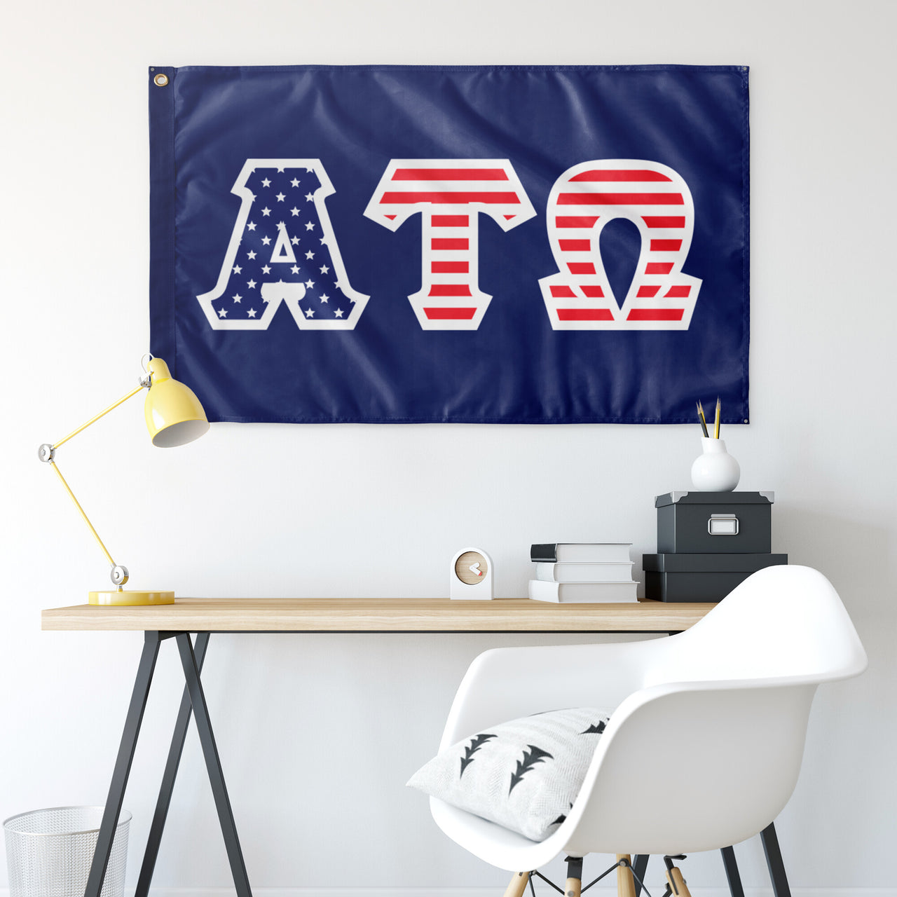 Alpha Tau Omega American Letter Flag