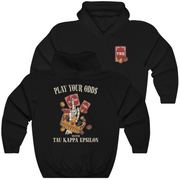 Black Tau Kappa Epsilon Graphic Hoodie | Play Your Odds | TKE Clothing and Merchandise
