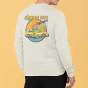 White Sigma Nu Graphic Long Sleeve | Cool Croc | Sigma Nu Clothing, Apparel and Merchandise back model 