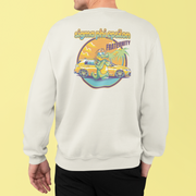 Sigma Phi Epsilon Graphic Crewneck Sweatshirt | Cool Croc | SigEp Clothing - Campus Apparel model 