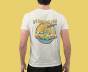 White Pi Kappa Phi Graphic T-Shirt | Cool Croc | Pi Kappa Phi Apparel and Merchandise model 