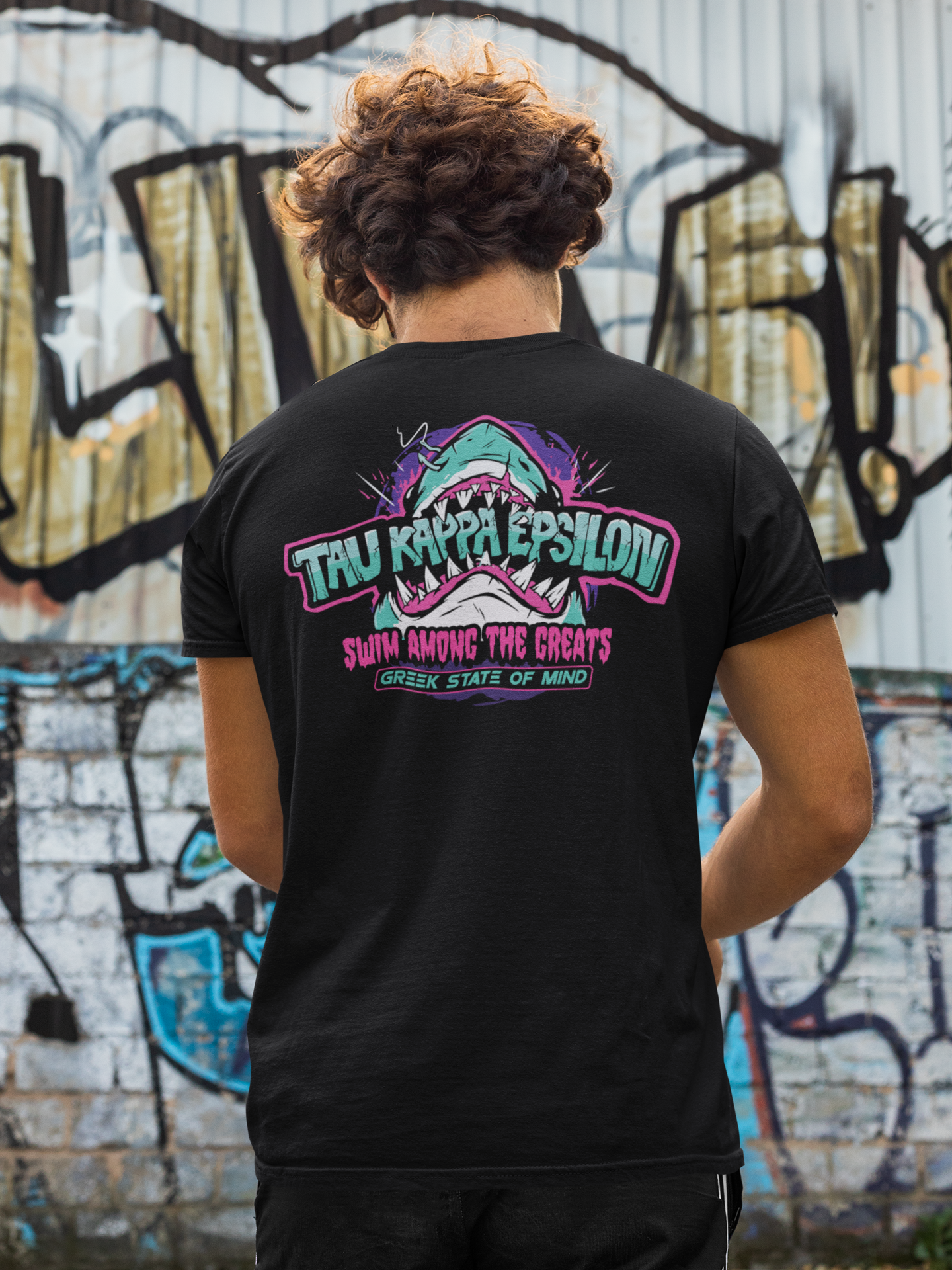 Tau Kappa Epsilon Graphic T-Shirt | The Deep End | Tau Kappa Epsilon Fraternity  model 