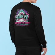 Black Sigma Pi Graphic Long Sleeve | The Deep End | Sigma Pi Apparel and Merchandise model 