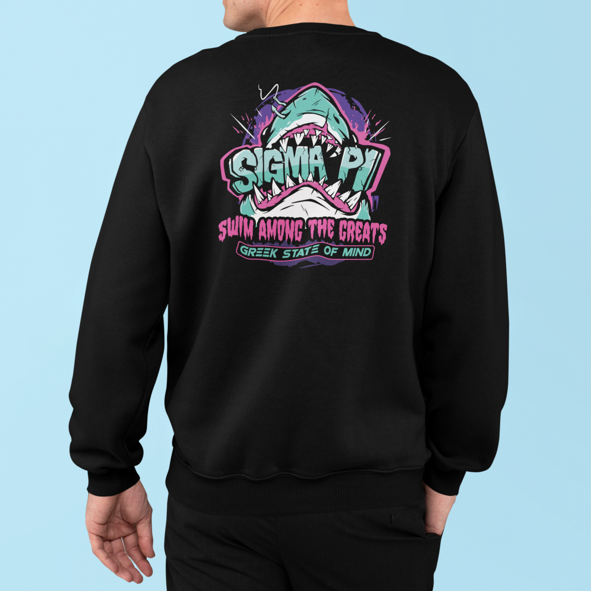 Sigma Pi Graphic Crewneck Sweatshirt | The Deep End | Sigma Pi Apparel and Merchandise