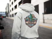 Sigma Pi Graphic Hoodie | Desert Mountains | Sigma Pi Apparel and Merchandise model 