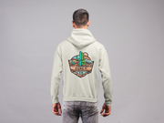 Sigma Pi Graphic Hoodie | Desert Mountains | Sigma Pi Apparel and Merchandise back model 