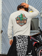 Sigma Nu Graphic Long Sleeve T-Shirt | Desert Mountains | Sigma Nu Clothing, Apparel and Merchandise model 