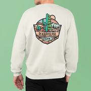 Pi Kappa Phi Graphic Crewneck Sweatshirt | Desert Mountains | Pi Kappa Phi Apparel and Merchandise model 