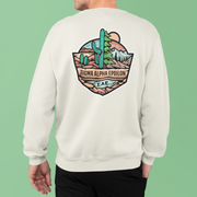 Sigma Alpha Epsilon Graphic Crewneck Sweatshirt | Desert Mountains | Sigma Alpha Epsilon Clothing and Merchandise model 