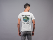 Sigma Phi Epsilon Graphic T-Shirt | Gone Fishing | SigEp Clothing - Campus Apparel  model 