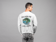 Pi Kappa Phi Graphic Crewneck Sweatshirt | Gone Fishing | Pi Kappa Phi Apparel and Merchandise model 