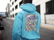 Turquoise Sigma Phi Epsilon Graphic Hoodie | Fun in the Sun | SigEp Clothing - Campus Apparel model 