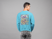 Turquoise Sigma Nu Graphic Crewneck Sweatshirt | Fun in the Sun | Sigma Nu Clothing, Apparel and Merchandise model 