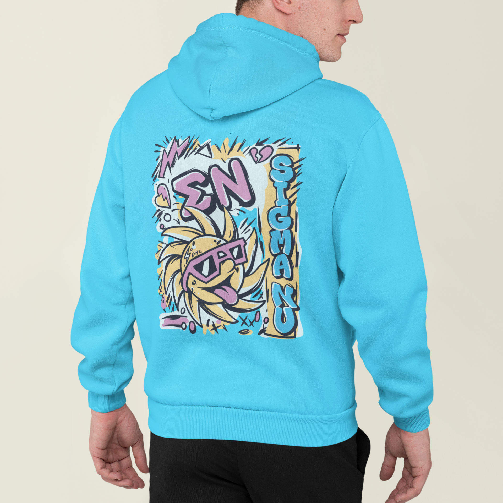 Sigma Nu Graphic Hoodie | Fun in the Sun | Sigma Nu Clothing, Apparel and Merchandise model 
