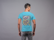 Turquoise Sigma Chi Graphic T-Shirt | Fun in the Sun | Sigma Chi Fraternity Apparel model 