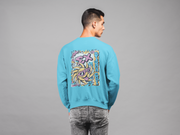 Turquoise Sigma Chi Graphic Crewneck Sweatshirt | Fun in the Sun | Sigma Chi Fraternity Apparel