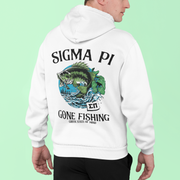 Sigma Pi Graphic Hoodie | Gone Fishing | Sigma Pi Apparel and Merchandise model 