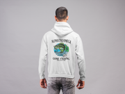 white Alpha Tau Omega Graphic Hoodie | Gone Fishing | Alpha Tau Omega Fraternity Merch back model 