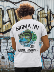Sigma Nu Graphic T-Shirt | Gone Fishing | Sigma Nu Clothing, Apparel and Merchandise model 