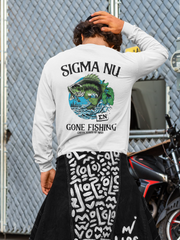 Sigma Nu Graphic Long Sleeve T-Shirt | Gone Fishing | Sigma Nu Clothing, Apparel and Merchandise model 